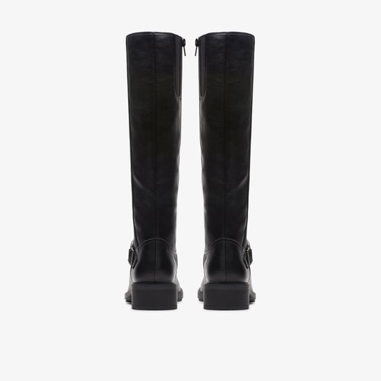 Hearth Rae Black Leather Boots - Image 5
