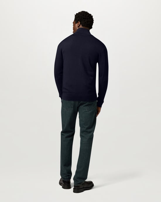 Long Sleeve Jumper in Navy - Image 2