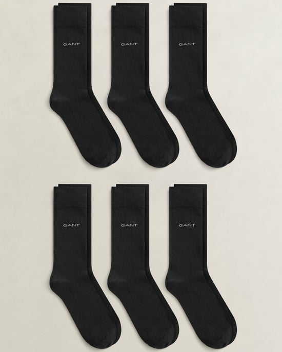 Logo Detail Socks in Black - Image 1