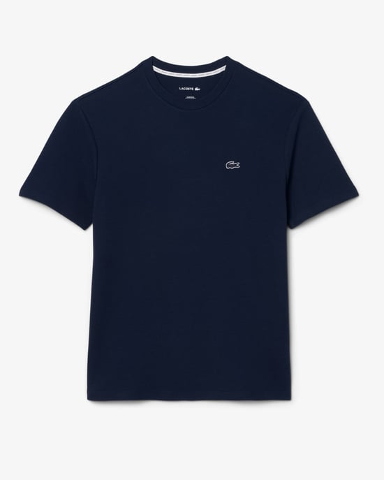 Short Sleeve Logo Detail T-Shirt in Navy - Image 2