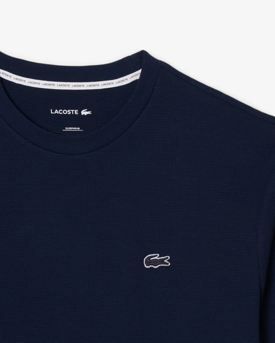 Short Sleeve Logo Detail T-Shirt in Navy - Image 6