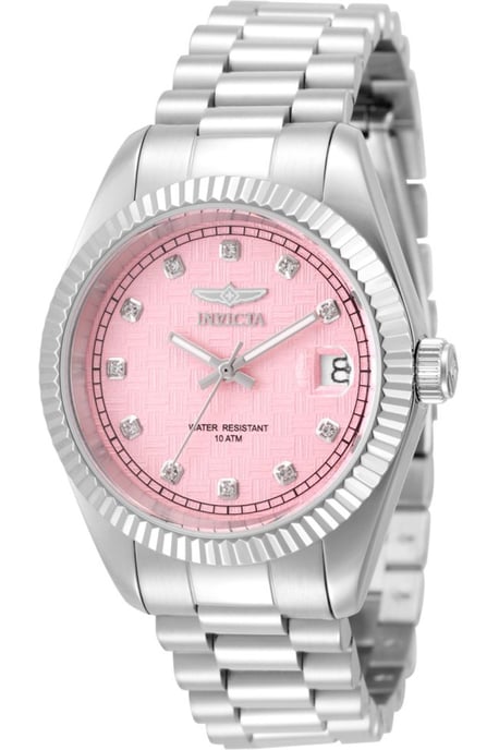 Invicta Specialty 51041 Damklocka - Quartzverk - Rostfritt Stål med Rosa Urskiva - 36 mm - Image 1