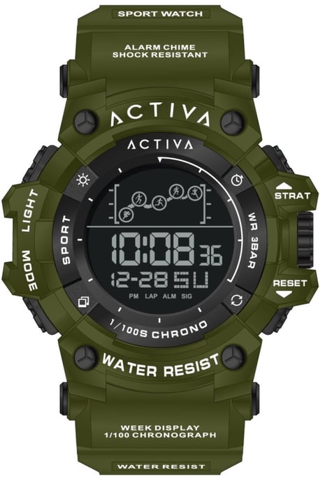 Invicta Digital ACW8082-033 Herrklocka - Digitalverk - ABS med Svart urtavla - 50 mm - Image 1
