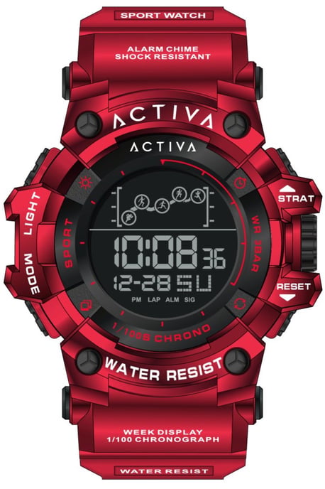 Invicta Digital ACW8082-032 Herenhorloge - Digitaal Uurwerk - ABS met Zwarte Wijzerplaat - 50 mm - Image 1