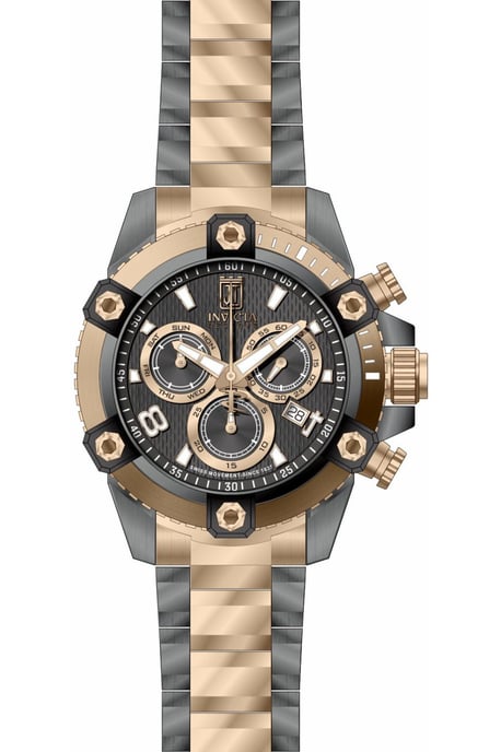 Invicta Jason Taylor 51282 Herenhorloge - Quartz Uurwerk - Roestvrij Staal met Grijze Wijzerplaat - 50 mm - Image 1