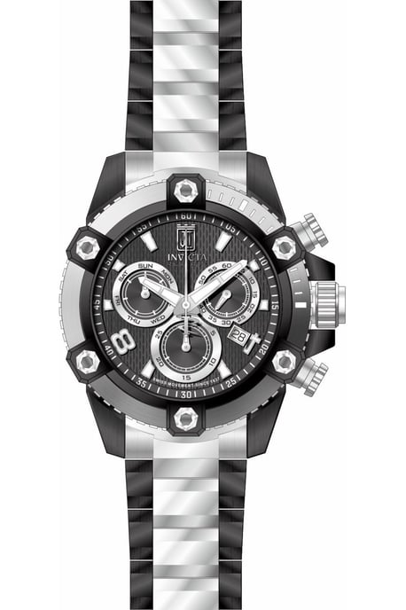 Invicta Jason Taylor 51284 Men's Watch - Quartz Movement - Stainless Steel with Black Dial - 50 mm - Image 1