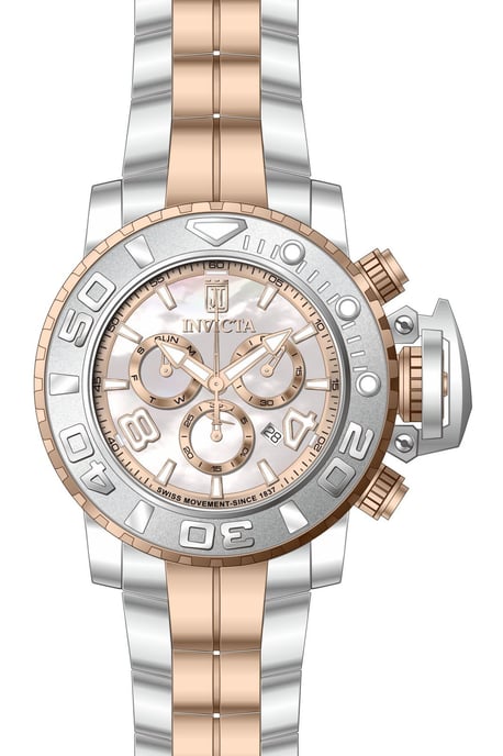 Invicta Jason Taylor 51320 Men's Watch - Quartz Movement - Stainless Steel with Pearl Dial - 58 mm - Image 1