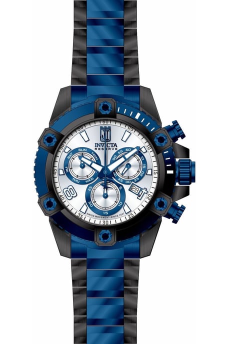 Invicta Jason Taylor 51277 Men's Watch - Quartz Movement - Stainless Steel with Silver Dial - 50 mm - Image 1