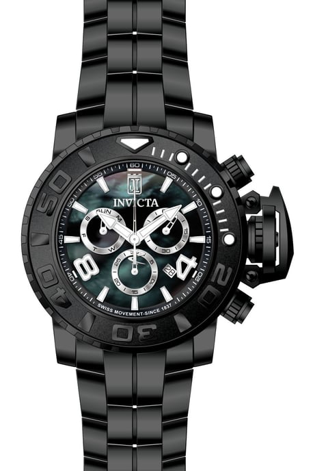 Invicta Jason Taylor 51321 Herrklocka - Quartz Urverk - Rostfritt Stål med Pärlurtavla - 58 mm - Image 1