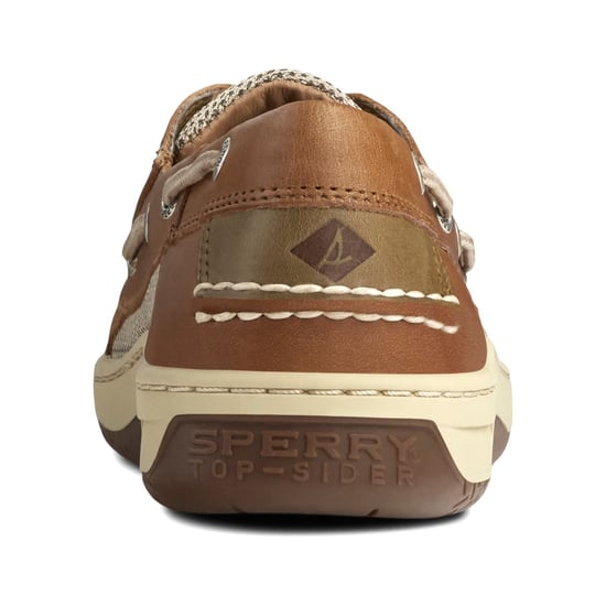 Sperry Billfish 3-Eye Leather Men's Dark Tan Boat Shoes - Image 2