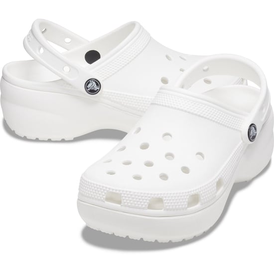 Crocs Classic Platform Thermoplastic Women's White Clogs - Image 3