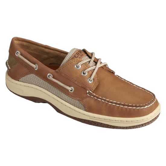 Sperry Billfish 3-Eye Leather Men's Dark Tan Boat Shoes - Image 6