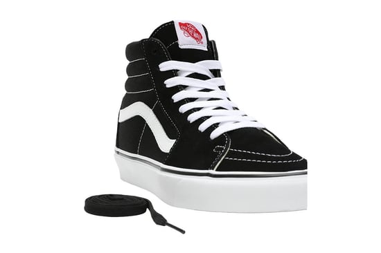 Mens Vans SK8 Hi Trainers - (Black / White) - Image 6