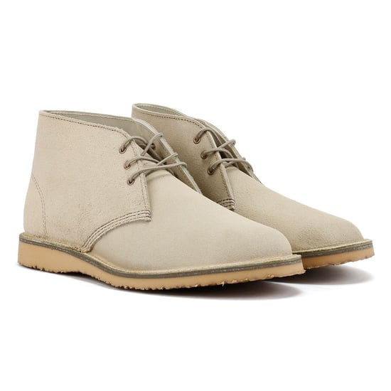 Red Wing Weekender Chukka Leather Men's White Sand Mohave Boots - Image 1