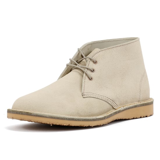 Red Wing Weekender Chukka Leather Men's White Sand Mohave Boots - Image 3