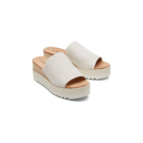 TOMS Diana Muilezeltjes Dames Natuurlijke Wedges - Image 1