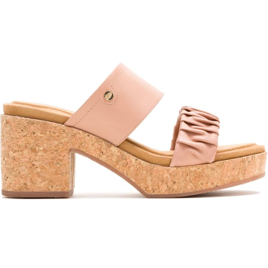 Hush Puppies Poppy Leren Dames Cafe Creme Sandalen - Image 6