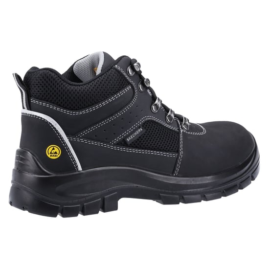 Skechers Herr Trophus Letic Minne Skum Läder Säkerhetsskor - Image 6
