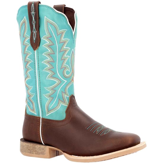 Durango Lady Rebel Pro Leather Women's Bay Brown/Arctic Blue Boots - Image 1