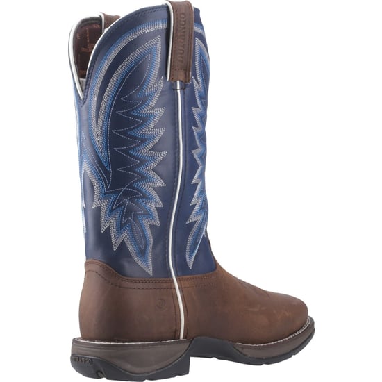 Durango Rebel Leather Men's Saddle Brown/Demin Blue Boots - Image 2