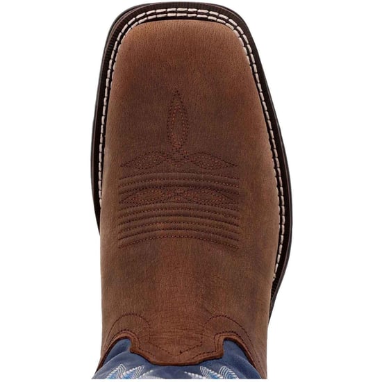 Durango Rebel Leather Men's Saddle Brown/Demin Blue Boots - Image 5