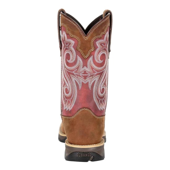 Durango Lady Rebel Leather Women's Briar Brown/Rusty Red Boots - Image 2