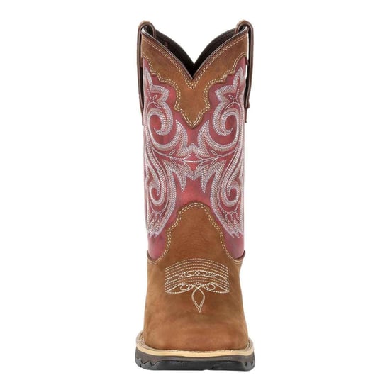 Durango Lady Rebel Leather Women's Briar Brown/Rusty Red Boots - Image 3