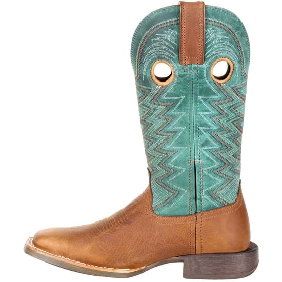 Durango Lady Rebel Pro Leather Women's Wheat/Tidal Teal Boots - Image 5
