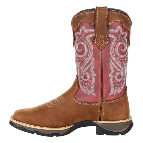 Durango Lady Rebel Leather Women's Briar Brown/Rusty Red Boots - Image 6