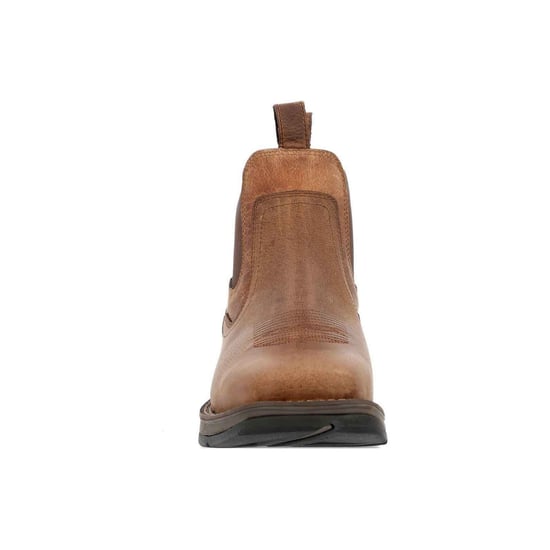 Durango Red Dirt Rebel Leather Men's Old Town Brown/Tan Ankle Boots - Image 3