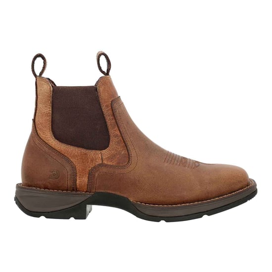 Durango Red Dirt Rebel Leather Men's Old Town Brown/Tan Ankle Boots - Image 6