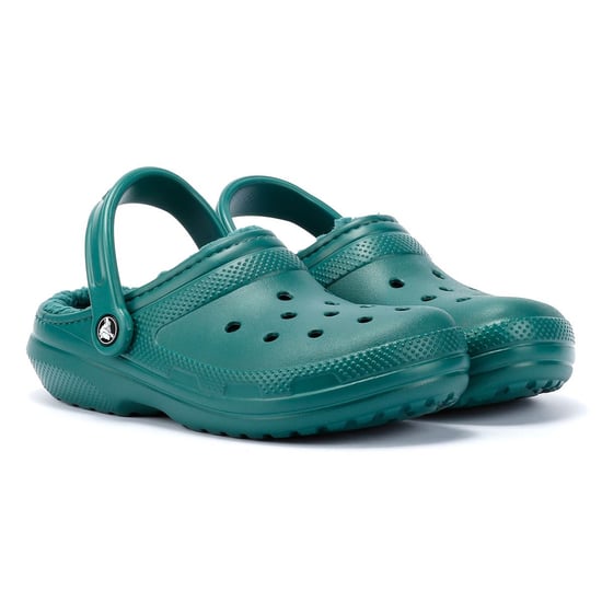 Crocs Classic Lined Women's Emerald Clogs - Image 1