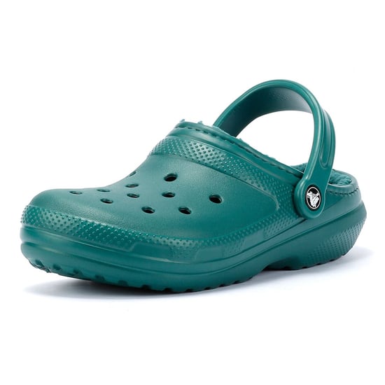 Crocs Classic Lined Women's Emerald Clogs - Image 3