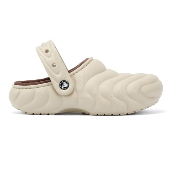 Crocs Classic Lined Overpuff Women's Beige Clogs - Image 5