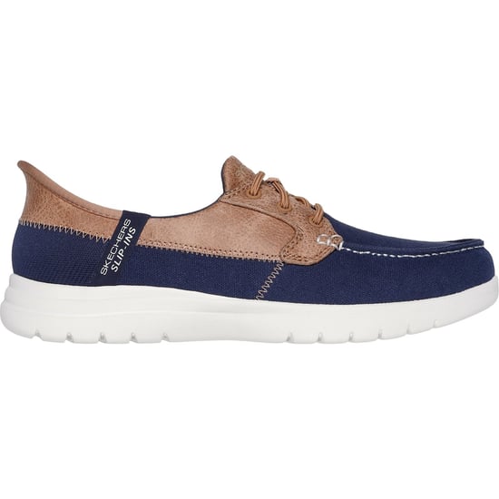 Skechers Palmilla Textile Women's Navy Boat Shoes - Image 5