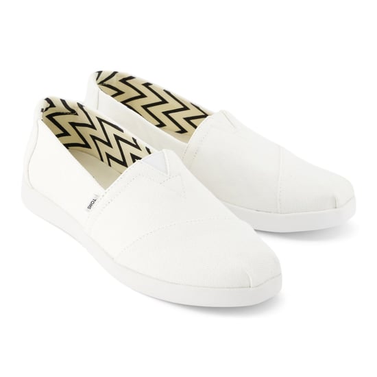 TOMS Alpargata Plus 100% Cotton Women's White Espadrilles - Image 1