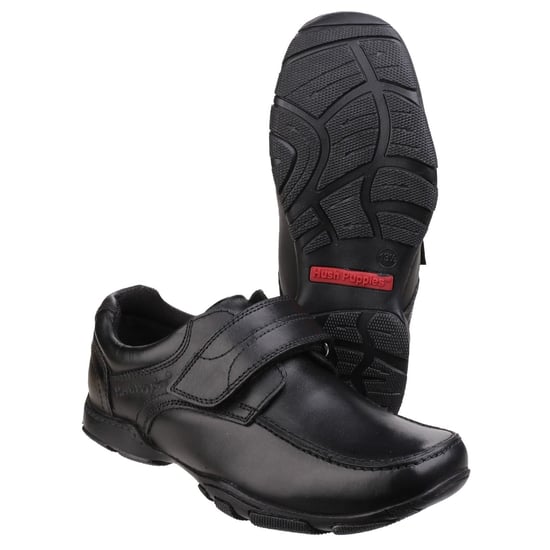 Hush Puppies Freddy 2 Junior Leather Boy's Black Shoes - Image 3