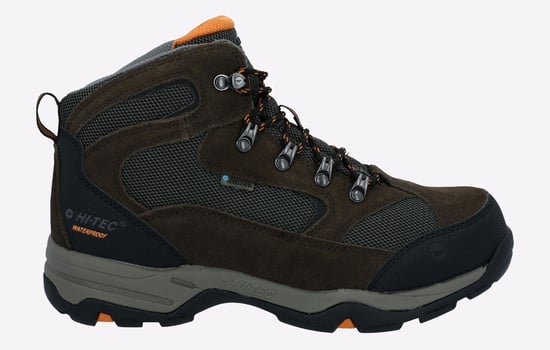 Hi-Tec Storm Heren Wandelschoenen Van Donkerbruin Suède - Image 1