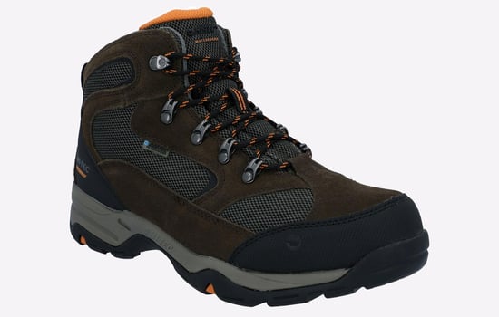 Hi-Tec Storm Heren Wandelschoenen Van Donkerbruin Suède - Image 2