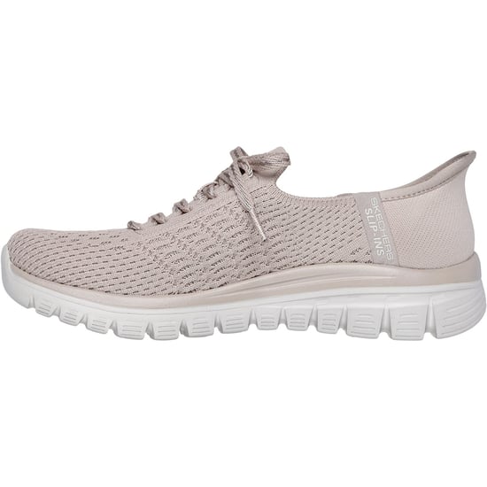 Skechers Graceful First Blush Textil Dam Sneakers i Tofsfärg - Image 4