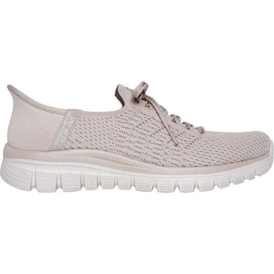 Skechers Graceful First Blush Textil Dam Sneakers i Tofsfärg - Image 5