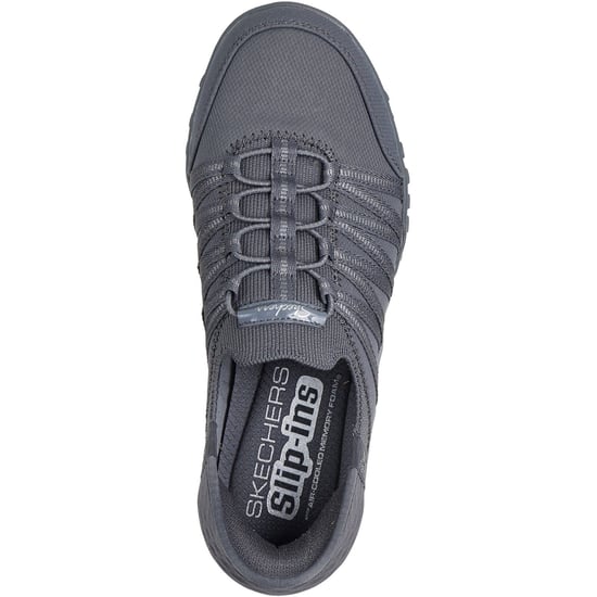 Skechers Breathe-Easy - Roll-With-Me Textil Kvinnors Kolgrå Träningsskor - Image 3