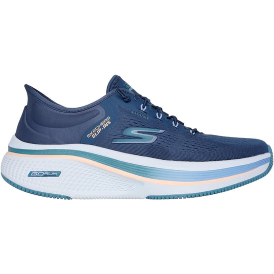 Skechers Performance Go Run Elevate 2.0 Banyan Textil Dam Sneakers Marinblå/Turkos - Image 5