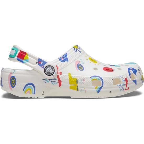 Crocs Barn Classic Doodle Print Clog i Vitt - Image 6