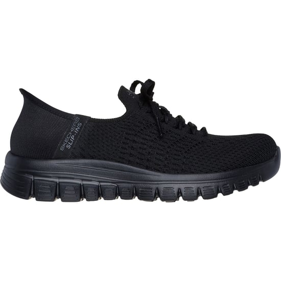 Skechers Graceful First Blush Textil Dam Sneakers Svart - Image 5
