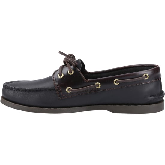 Sperry Authentic 2 Öga Läder Herr Amaretto/Svart Båtskor - Image 4