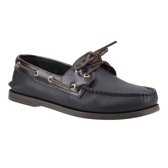 Sperry Authentic 2 Öga Läder Herr Amaretto/Svart Båtskor - Image 6
