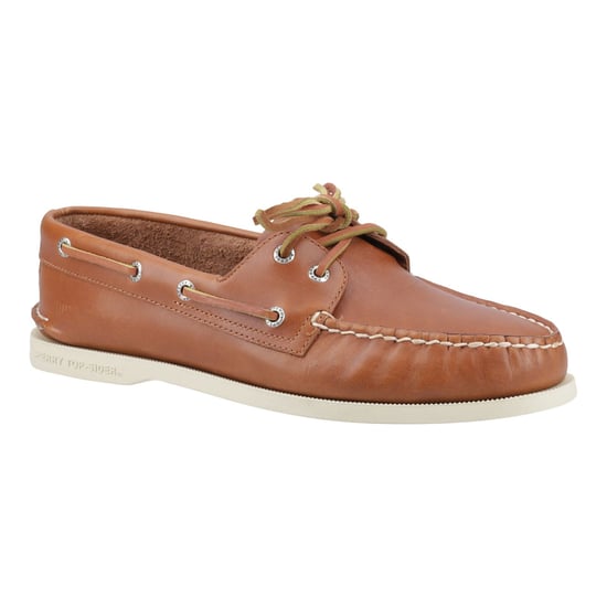 Sperry Authentic 2 Eye Leather Men's Tan Boat Shoes - Image 6