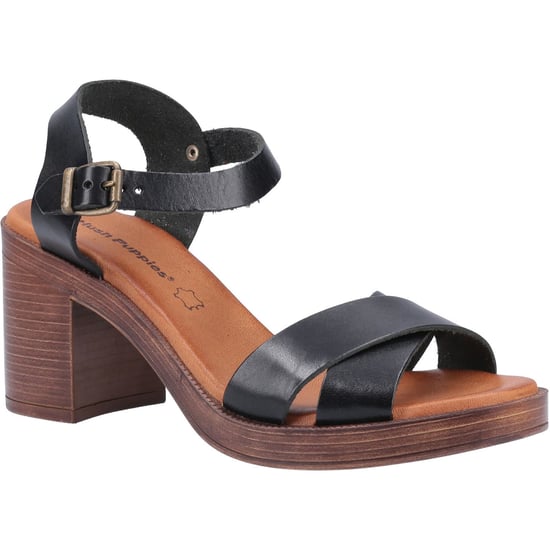 Hush Puppies Georgia Leather Women's Black Sandals - Image 1