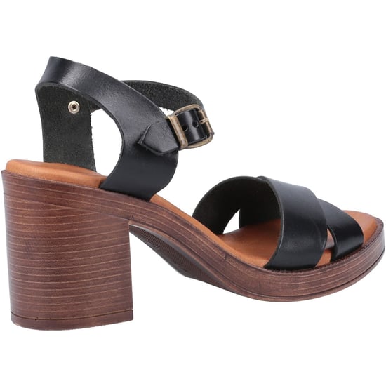 Hush Puppies Georgia Leather Women's Black Sandals - Image 2